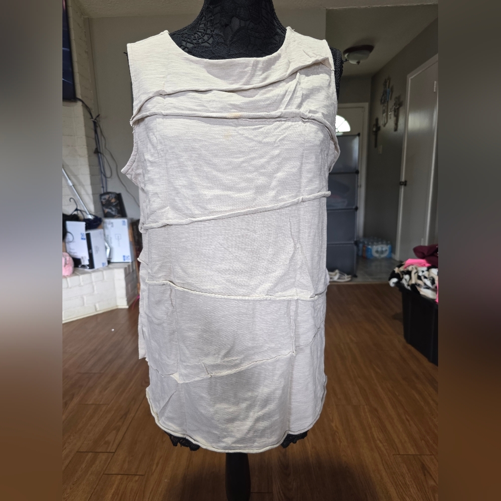 Alfani Asymmetrical Cream Dress